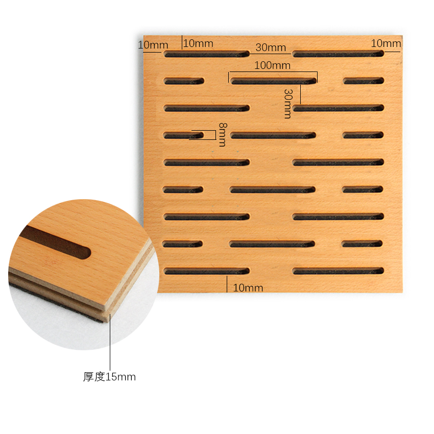 Akustikplatte Akustikplatte aus Holz für Decke und Wand