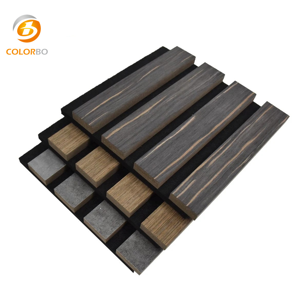 Geriffelte Holzlatten-Wand-Deckenplatte mit Polyesterfaser-Akustikplatte