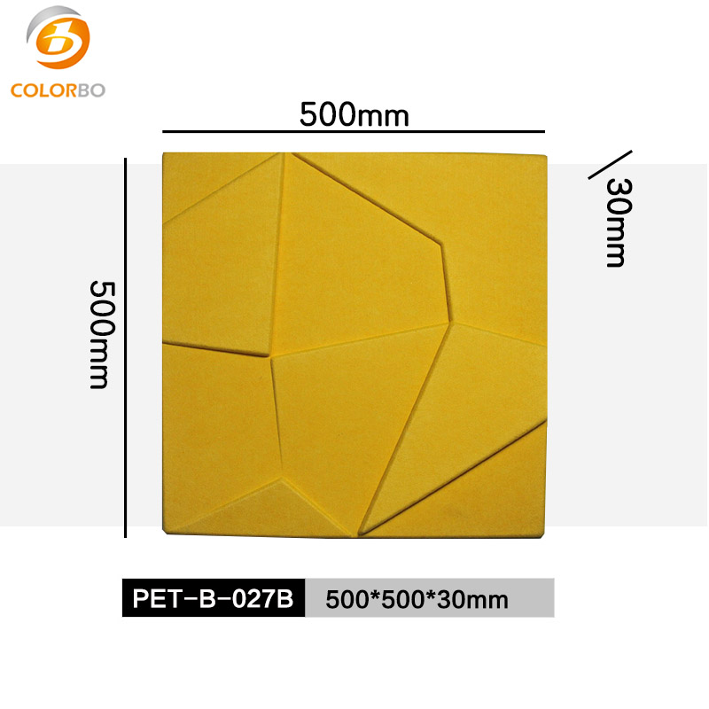 Tiange 3D Recycelbare Faserausstellung Schallschutz-PET-Platte