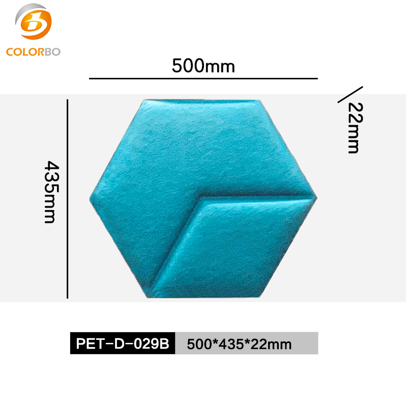 PET-H-029Y 3D-Dekor-Polyester-Faserplatten-Besprechungsraum 