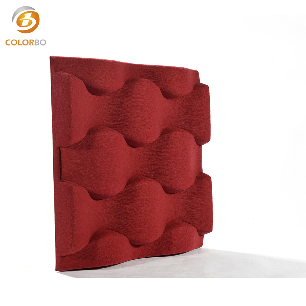 3D-Wandpaneel aus dekorativer Polyesterfaser